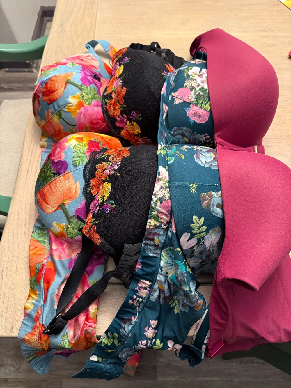 Lane Bryant Mixed Floral & Pink Bras